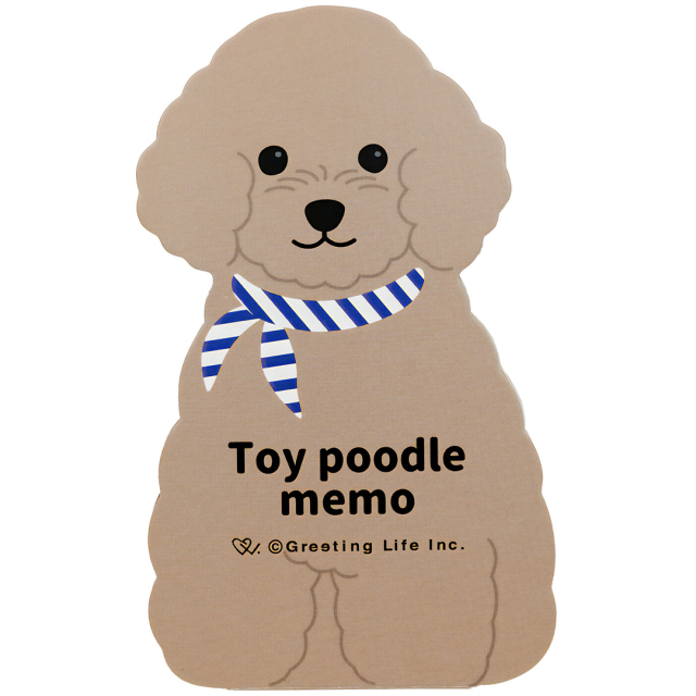 Toy Poodle Memo Kladblok