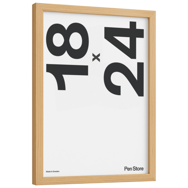 Eikenhouten lijst 18x24 cm