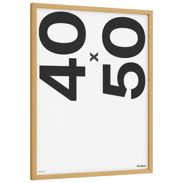 Eikenhouten lijst 40x50 cm