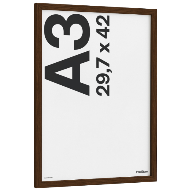 Houten lijst Walnootkleur 29,7x42 cm A3