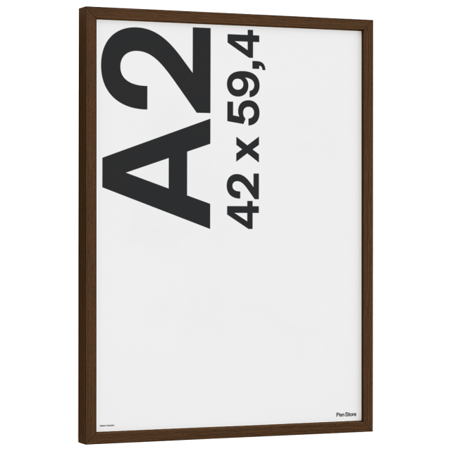 Houten lijst Walnootkleur 42x59,4 cm A2