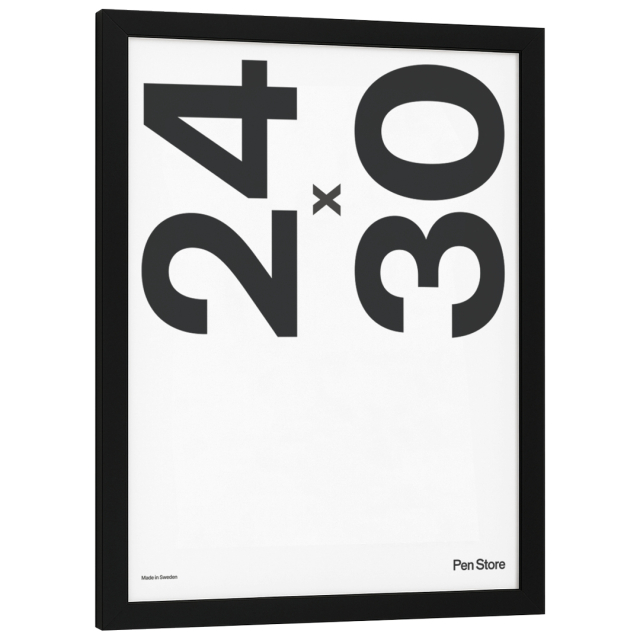 Houten lijst Zwart 24x30 cm