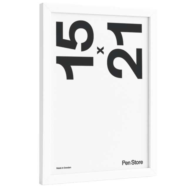 Houten lijst Wit 15x21 cm