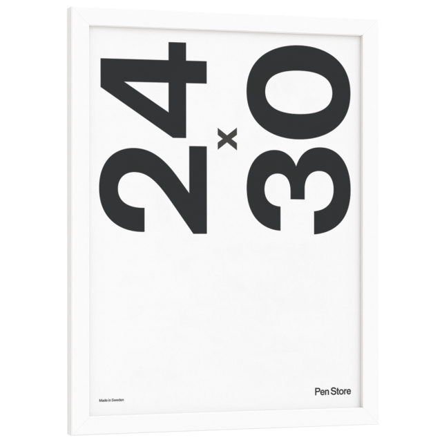 Houten lijst Wit 24x30 cm