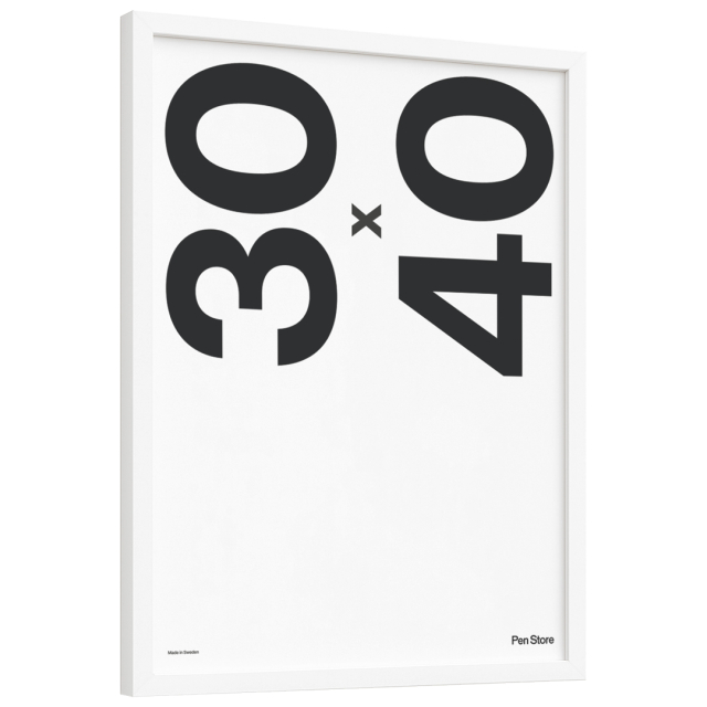 Houten lijst Wit 30x40 cm