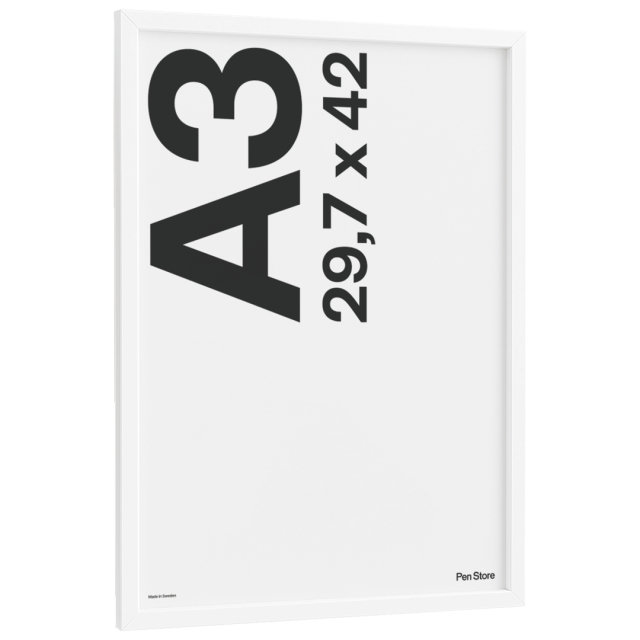 Houten lijst Wit 29,7x42 cm A3