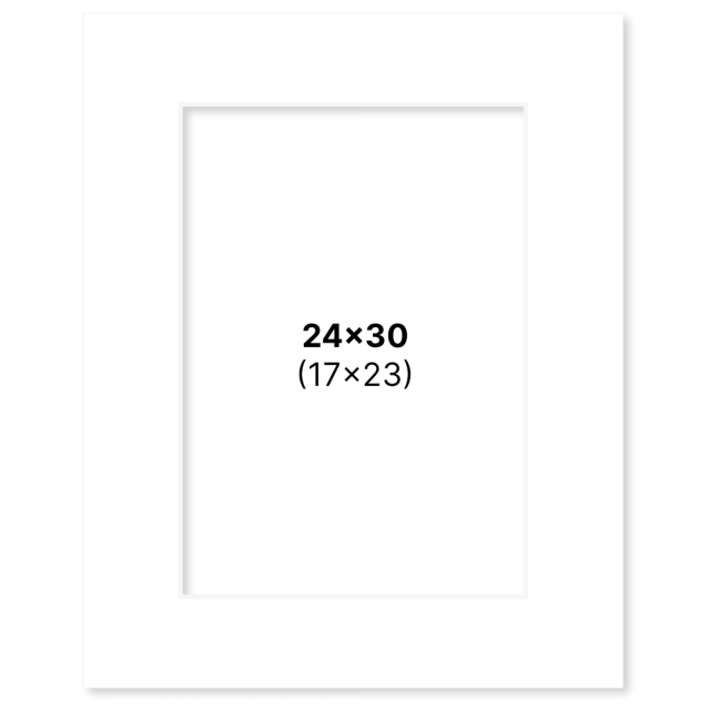 Passe-partout Wit 24x30 cm