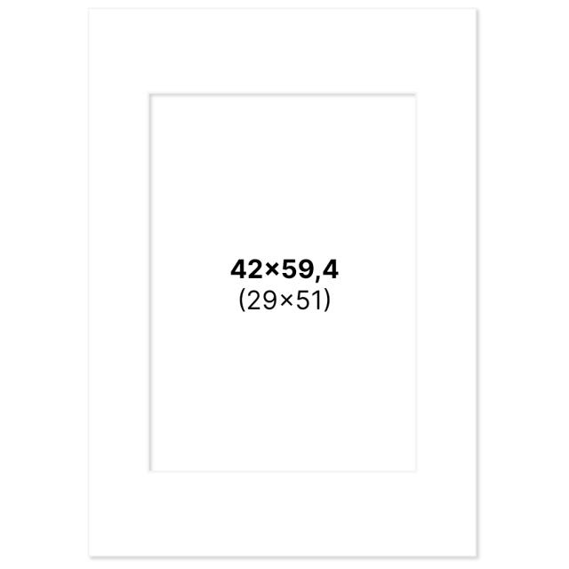 Passe-partout Wit 42x59,4 cm A2