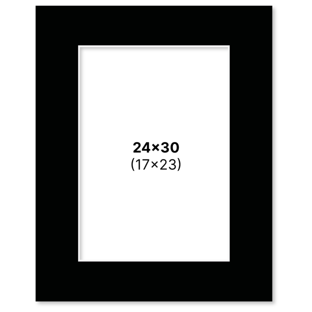 Passe-partout Zwart 24x30 cm