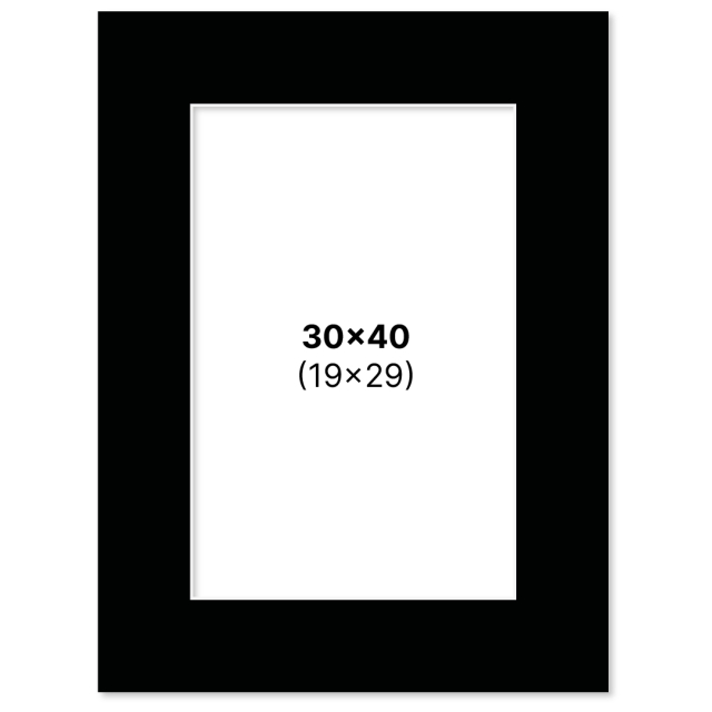 Passe-partout Zwart 30x40 cm