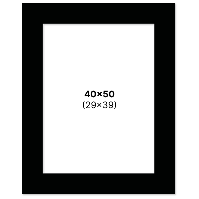 Passe-partout Zwart 40x50 cm