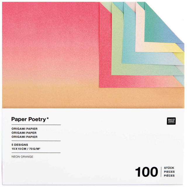 Origami-papier Linear Gradient 15x15 cm 100 vellen