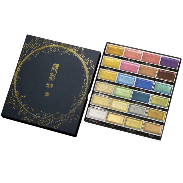 Gansai Tambi Aquarel 24-set Metallic 2