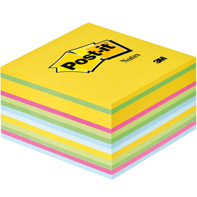 Post-it Note Cube 76x76 Kleurenmix Ultra