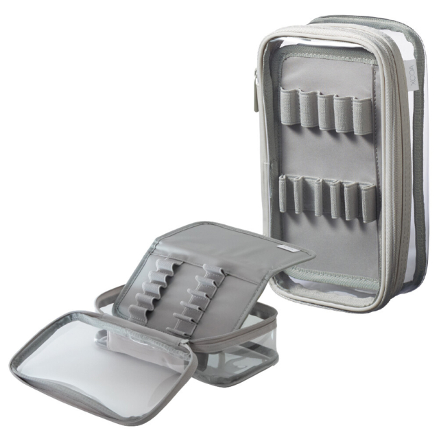 Pennenetui Transparent Grijs