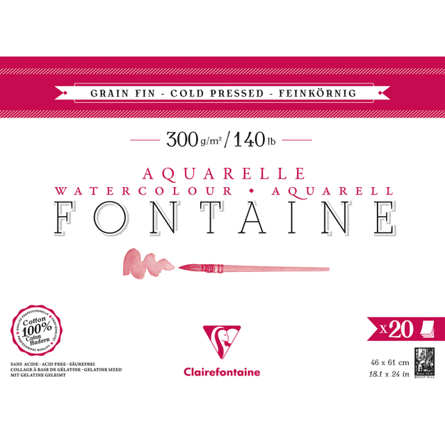 Fontaine Aquarelblok CP 46x61 cm 300g