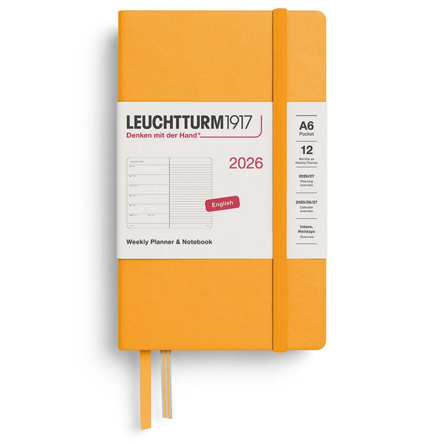 Kalender Weekly Planner & Notebook 2026 A6 Rising Sun
