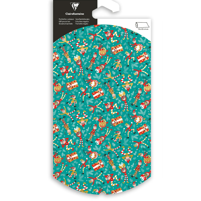 Cadeautasje 16x22cm Elves