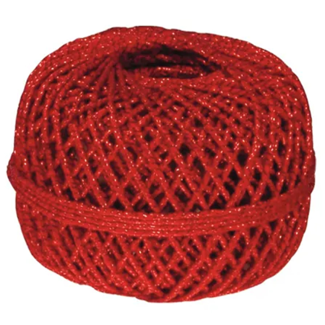 Cadeausnoer 20m x 1 mm Rood
