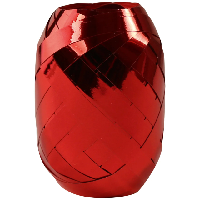 Cadeaulint Metallic 10m x 7 mm Rood
