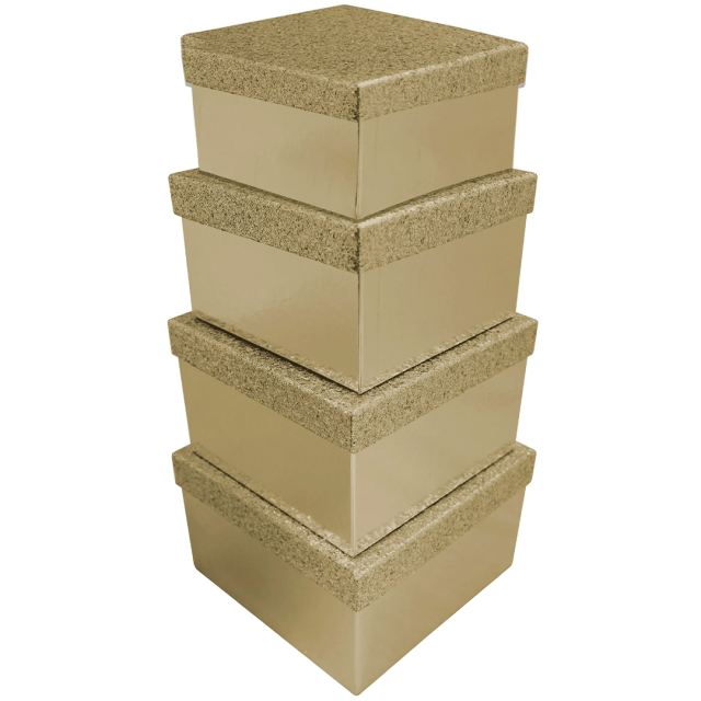 Cadeaudoos Goud 4-delig