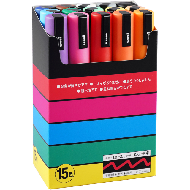 Posca PC-5M 15-set