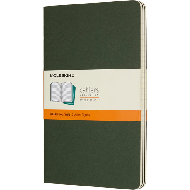 Cahier Notebook Large Green Gelijnd
