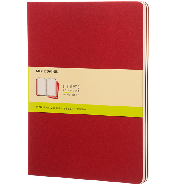 Cahier Notebook XL Red Ongelinieerd