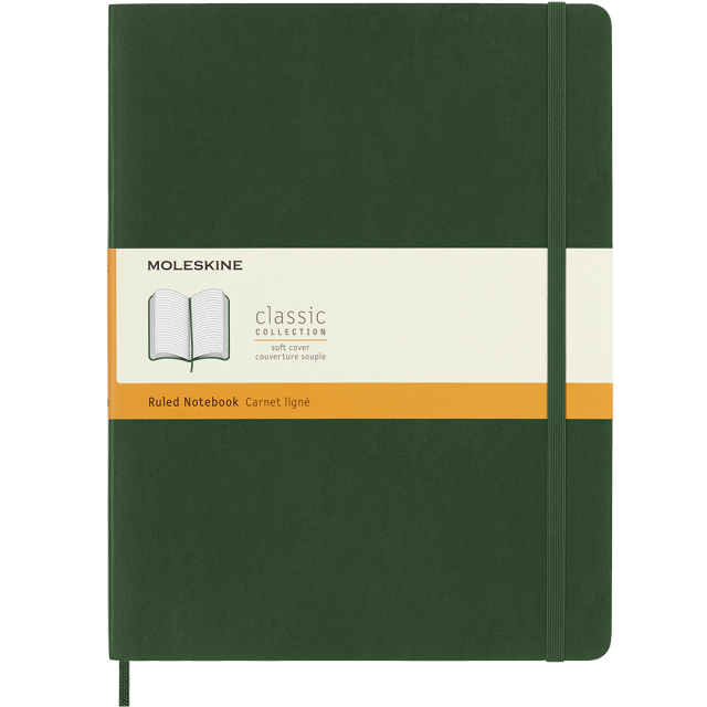 Classic Soft Cover Notebook XL Myrtle Green
