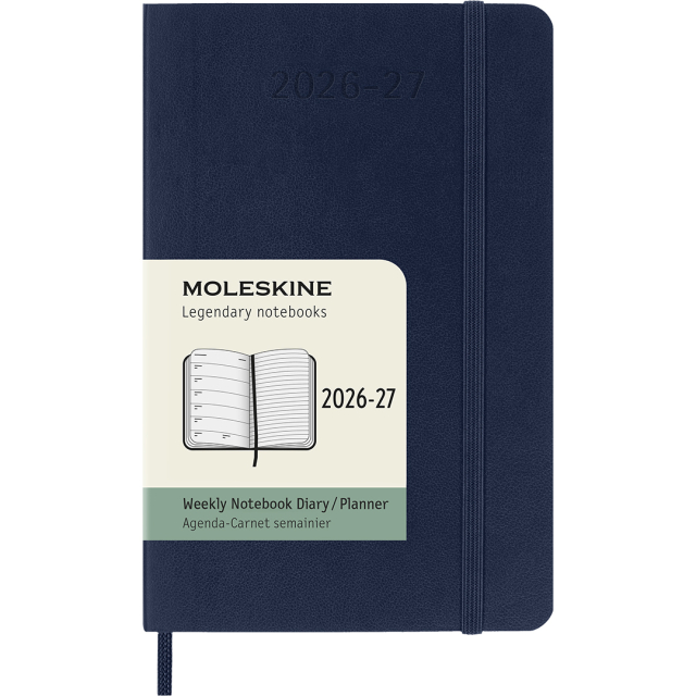 Kalender 18M WeekNote Soft Cover Pocket Sapphire Blue