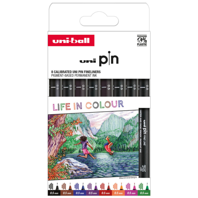 Pin Fine Line Colours 8-set