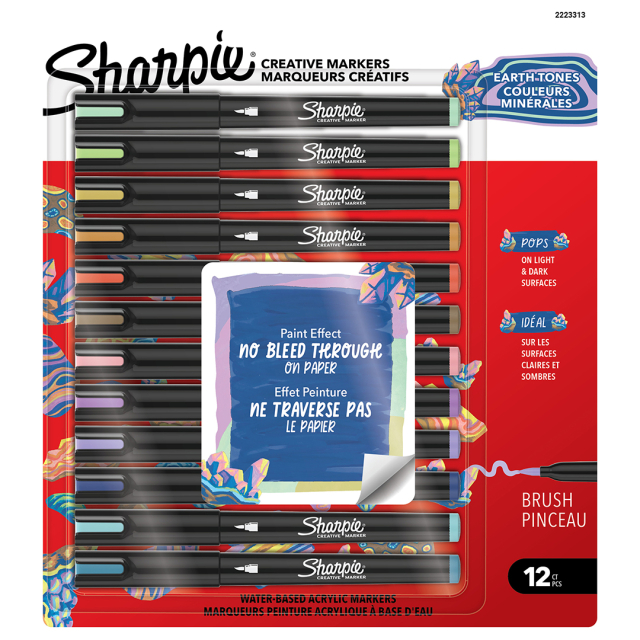 Creative Marker Brush Tip 12‑pack Earth Tones