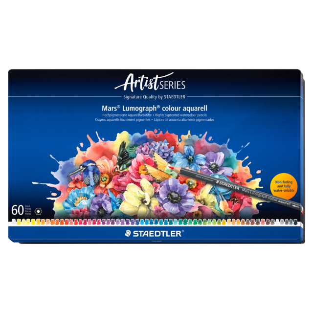Aquarelpotloden Mars Lumograph 60-set