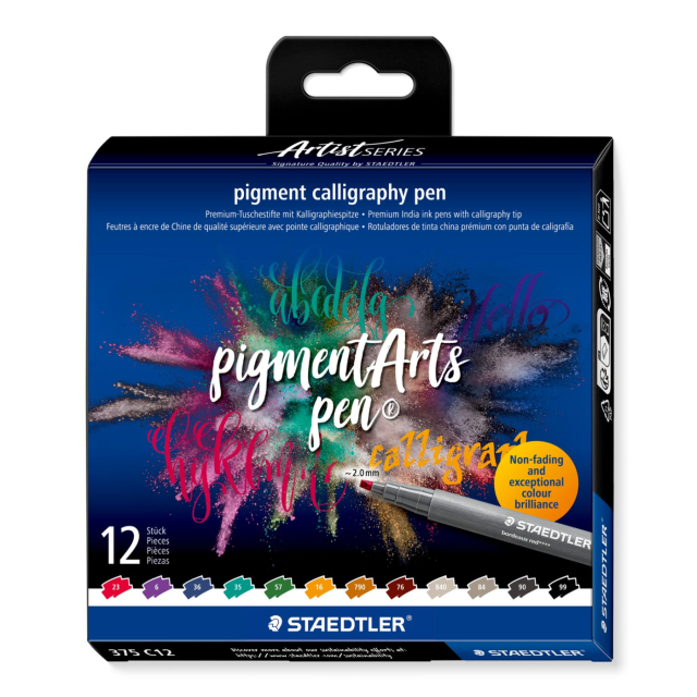 Pigment Arts Kalligrafiepennen 12-set