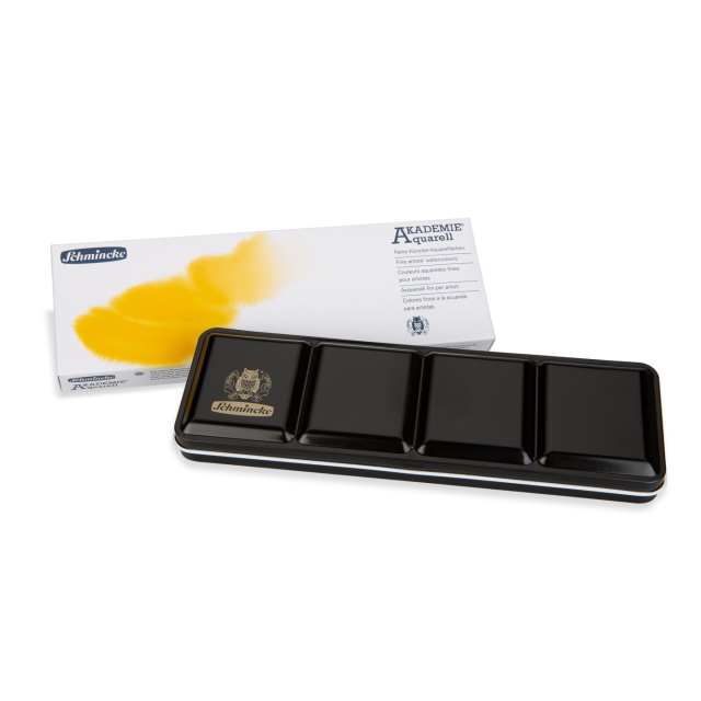 Akademie Aquarell Half Pans 12-set + 12 lege plekken
