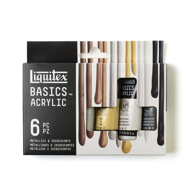 Acrylverf Metallic & Iridescent Set Tubes 6x22 ml
