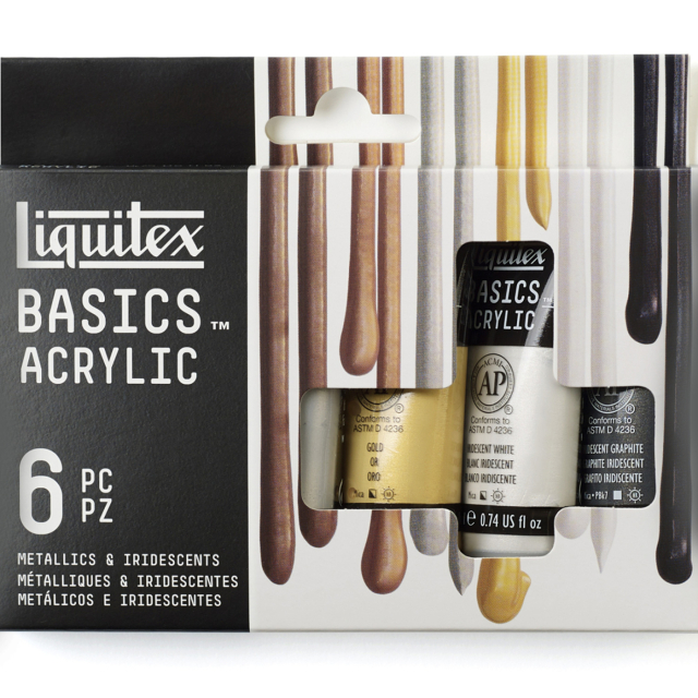 Acrylverf Metallic & Iridescent Set Tubes 6x22 ml