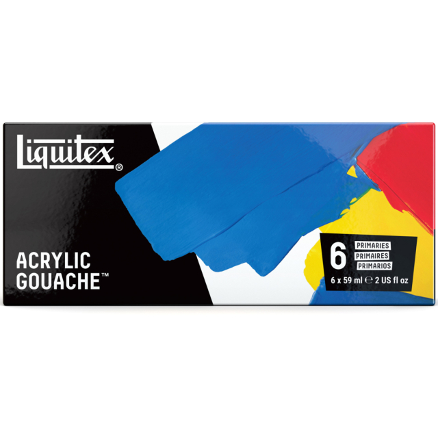 Gouacheverf Primaries Set 6x59 ml