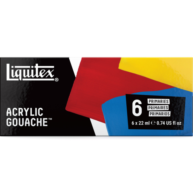 Gouacheverf Primaries Set 6x22 ml