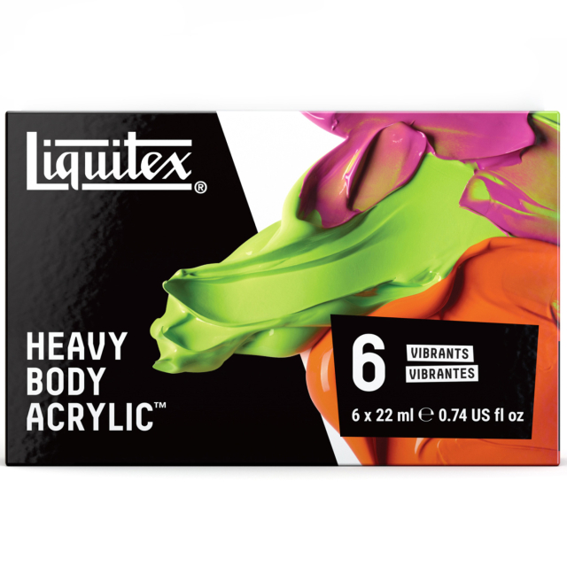 Acrylverf Heavy Body Vibrant Set 6x22 ml