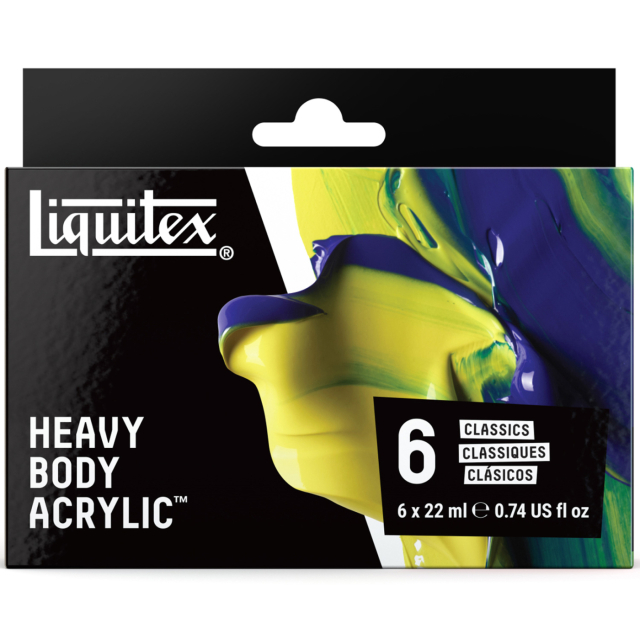Acrylverf Heavy Body Colour Set 6x22 ml