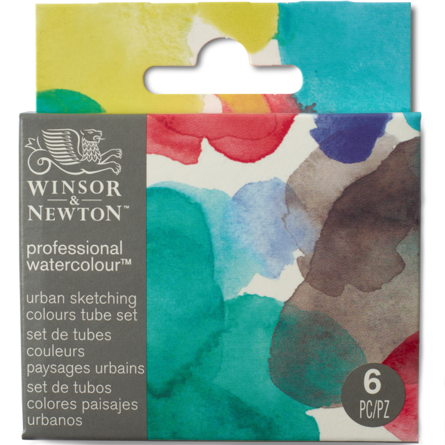 Professional Aquarelverf Tube 5 ml Urban 6-set