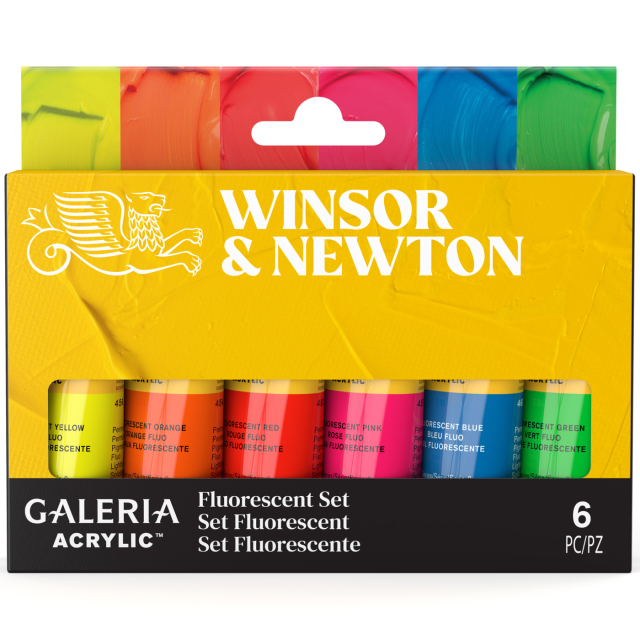 Galeria Acrylverf 6x20ml Fluo set