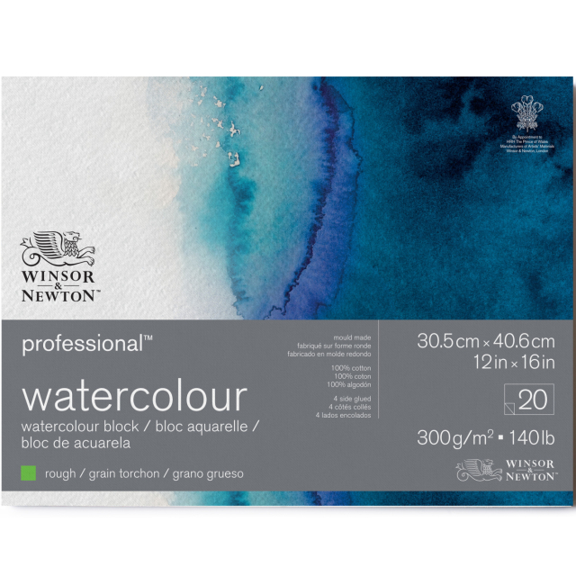Professional Aquarelblok Rough 31x41 cm 300g