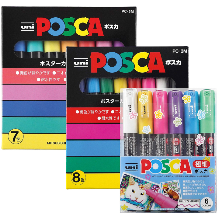 POSCA Bundle Kit Vol. 3 in de groep Pennen / Kunstenaarspotloden en -stiften / Viltstiften bij Voorcrea (posca-bundle-3)