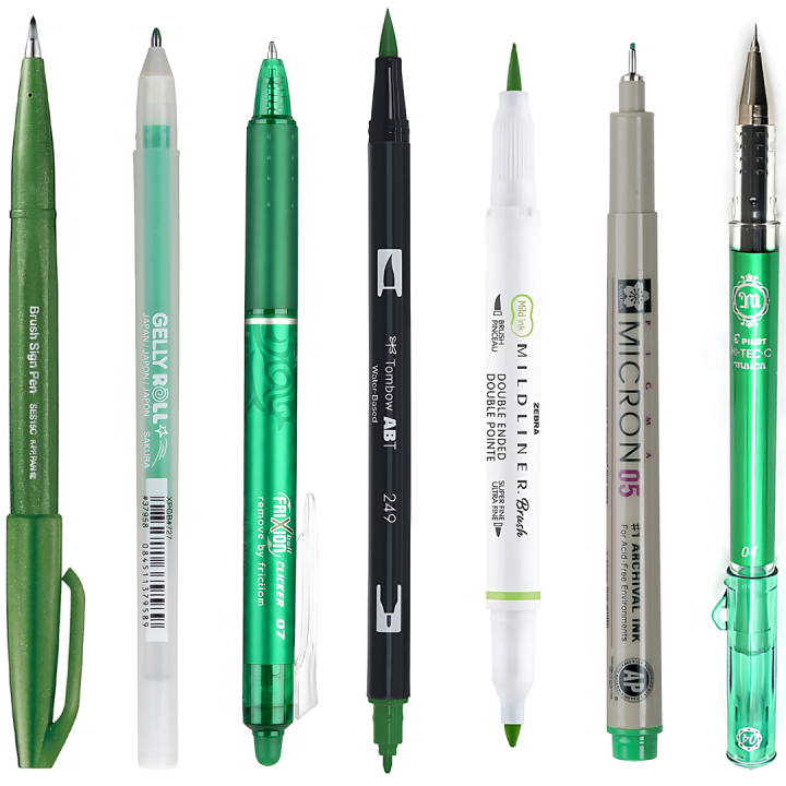 Sample kit Groen in de groep Selected / Sample kits bij Voorcrea (sample09_set)