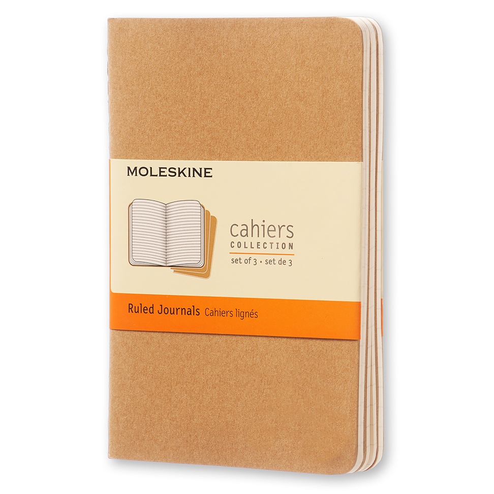 Cahier Pocket Kraft in de groep Papier & Blokken / Schrijven en noteren / Notitieboeken bij Voorcrea (100319_r)