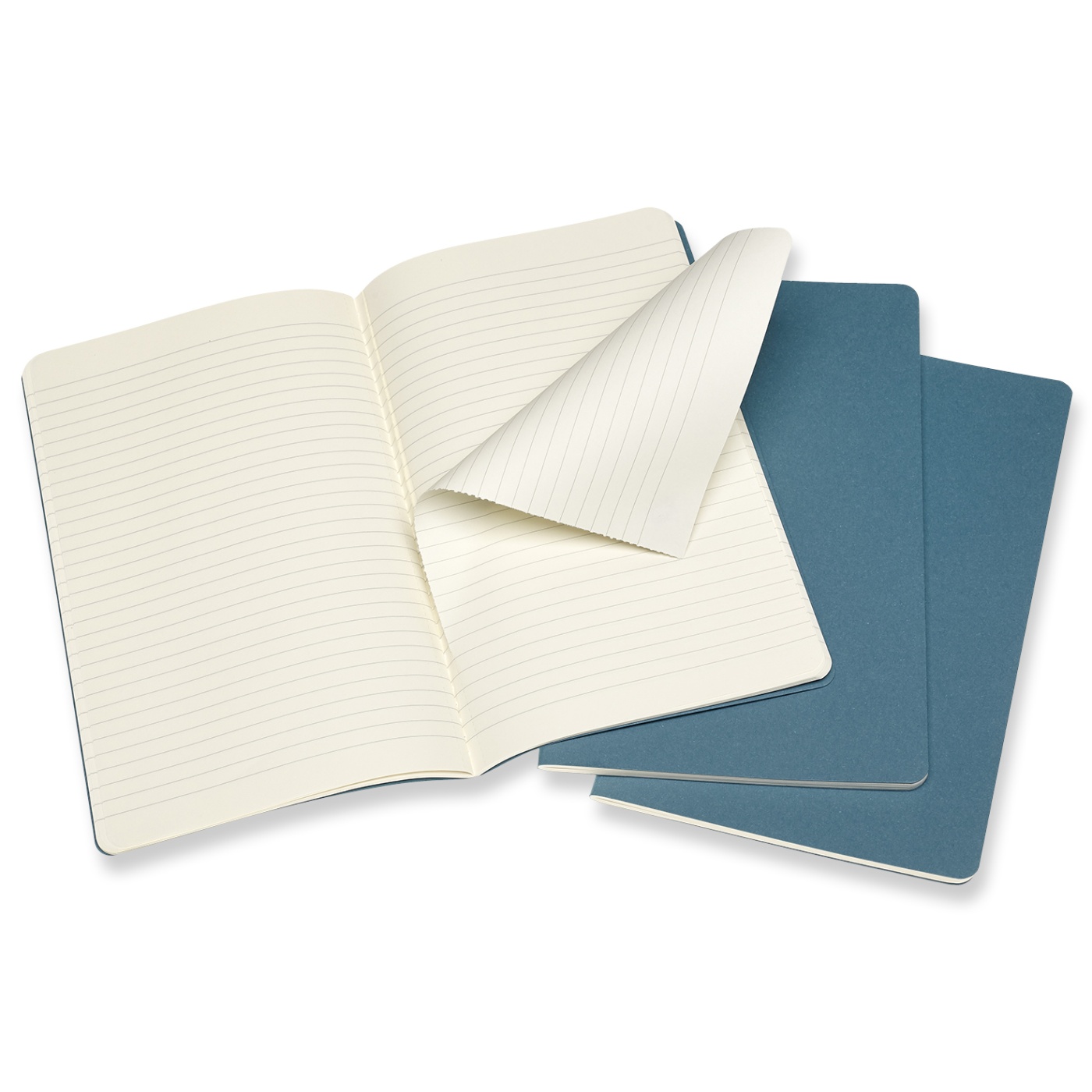 Cahier Large Brisk Blue Ruled in de groep Papier & Blokken / Schrijven en noteren / Notitieboeken bij Voorcrea (100330)
