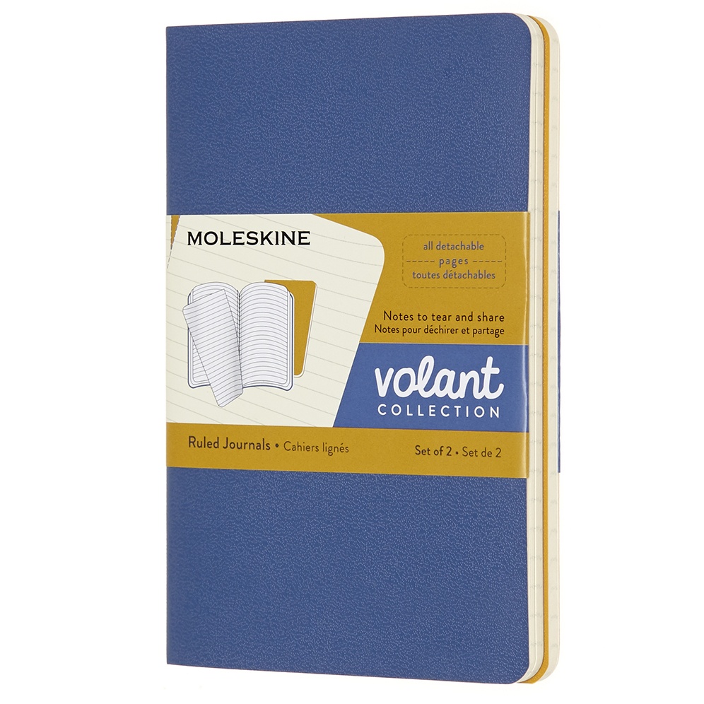 Volant Pocket Blue/Yellow in de groep Papier & Blokken / Schrijven en noteren / Notitieboeken bij Voorcrea (100343_r)