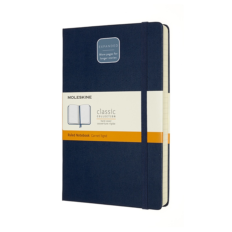 Classic Hardcover Expanded Blue in de groep Papier & Blokken / Schrijven en noteren / Notitieboeken bij Voorcrea (100430_r)